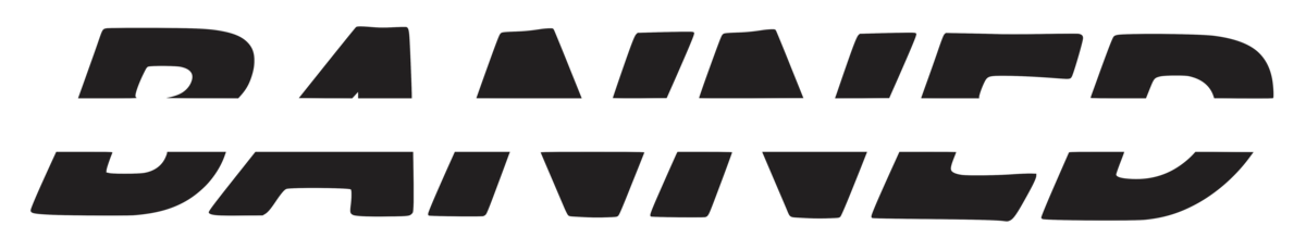 BANNED logo